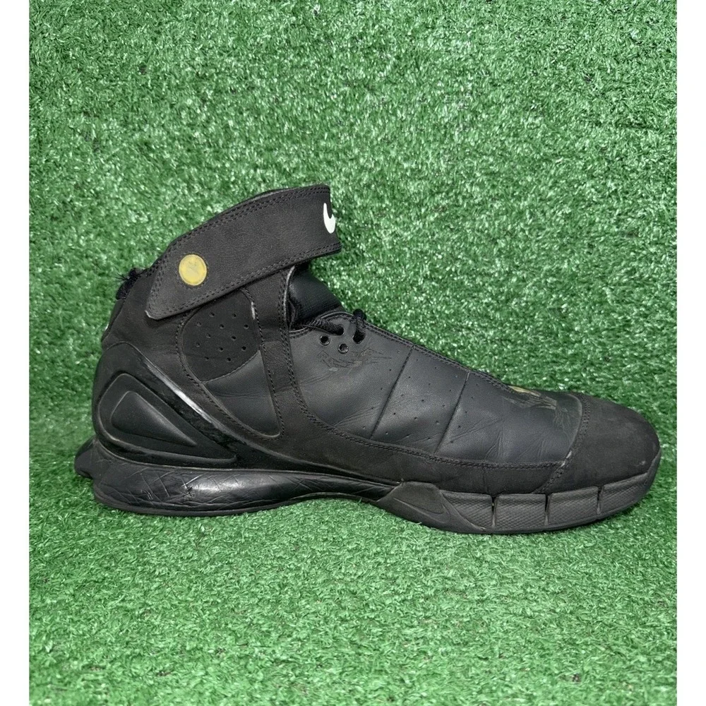 2005 Vintage Nike Air Zoom Huarache 2K5 Black Kobe Bryant Era Shoes Mens Size 15